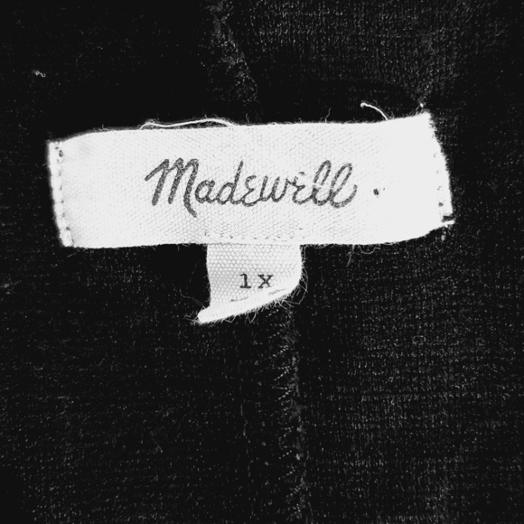 Madewell Cross Front Mini Dress Size 1X Short Sleeve Faux Wrap Office Academia - Picture 11 of 12